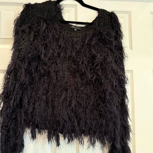 Romeo & Juliet Couture Charcoal Fuzzy Knit